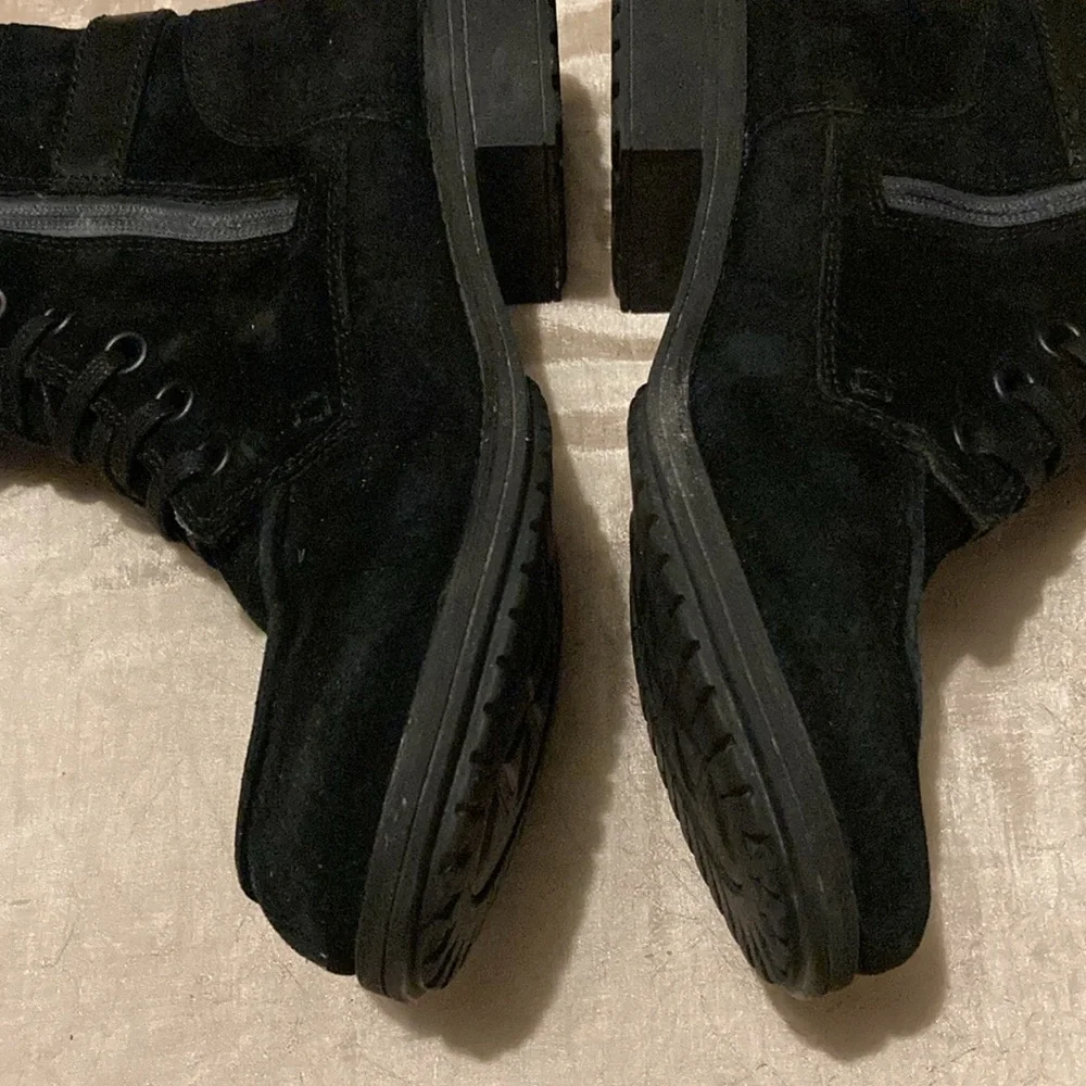 The North Face Bridgeton Suede Moto Winter Boots Riding Calf Boots